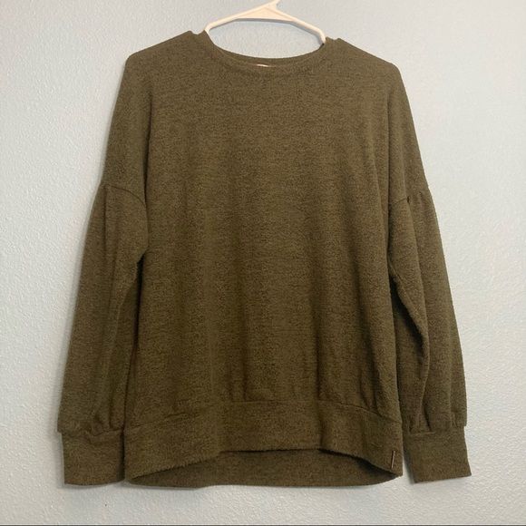 Lucky Brand Crewneck Sweater - Olive Green - Small - Picture 1 of 8